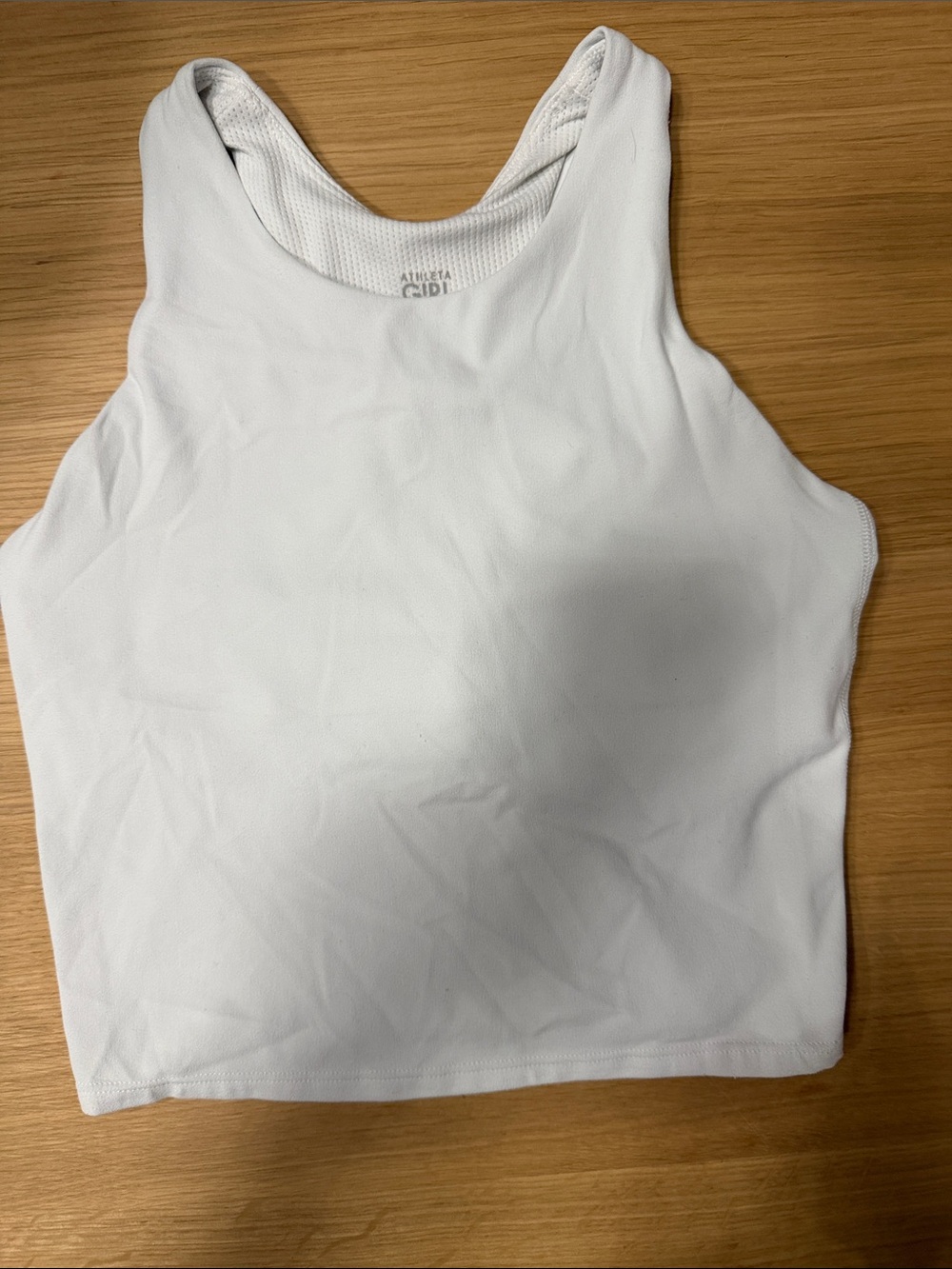 Athleta White Girls' Athletic Crop Tank Top